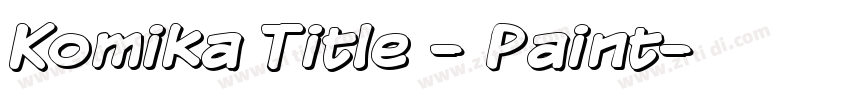 Komika Title - Paint字体转换